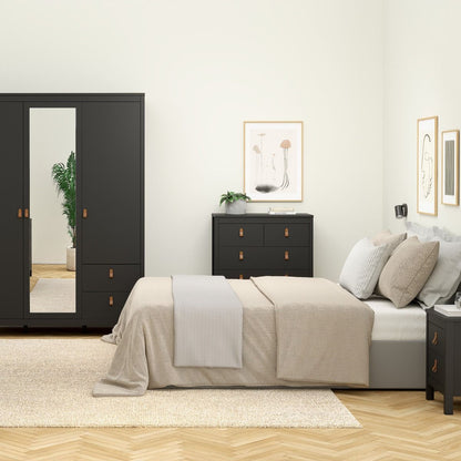 Barcelona 3+2 Chest Dresser in Black