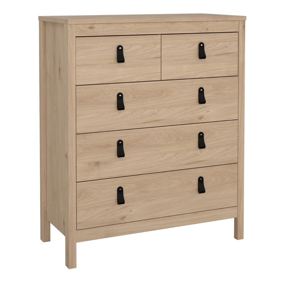 Barcelona 3+2 Chest Dresser in Oak