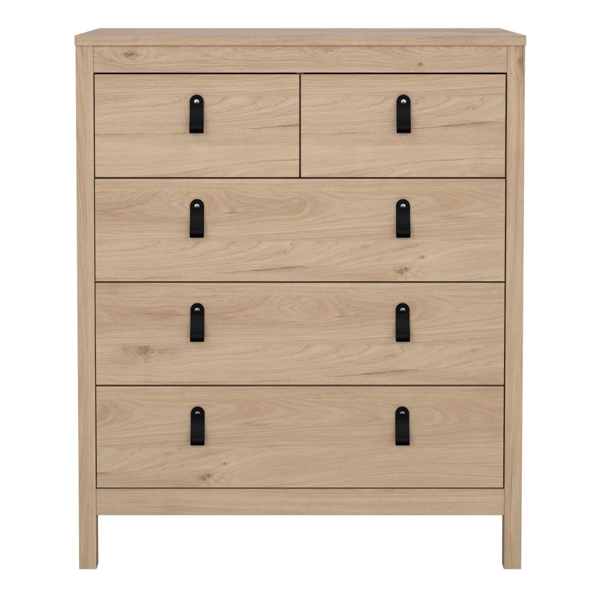 Barcelona 3+2 Chest Dresser in Oak