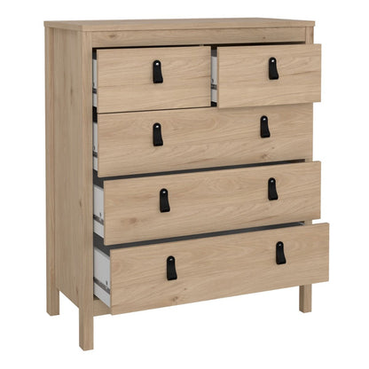 Barcelona 3+2 Chest Dresser in Oak