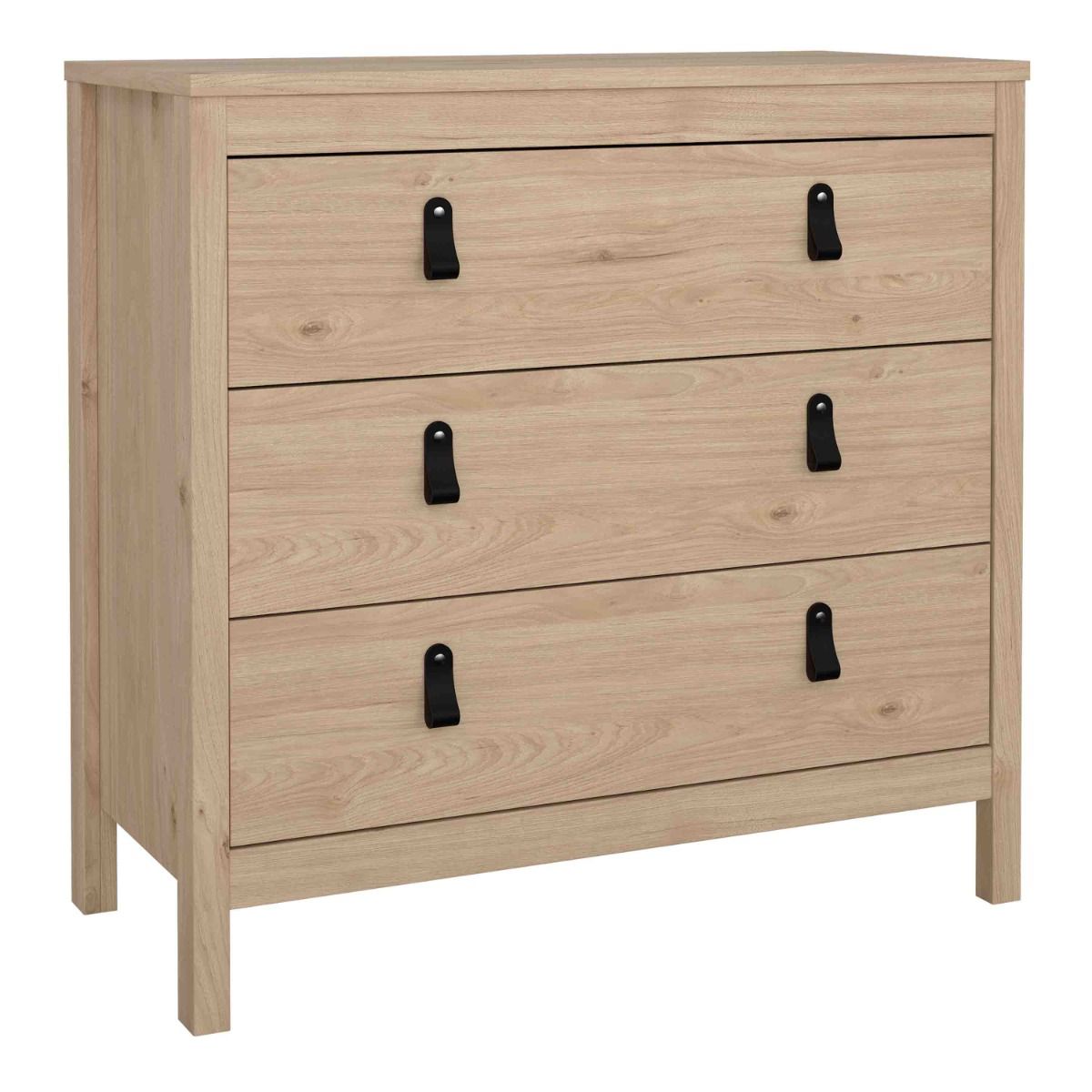 Barcelona Chest of Drawers in Oak - 3 Drawers