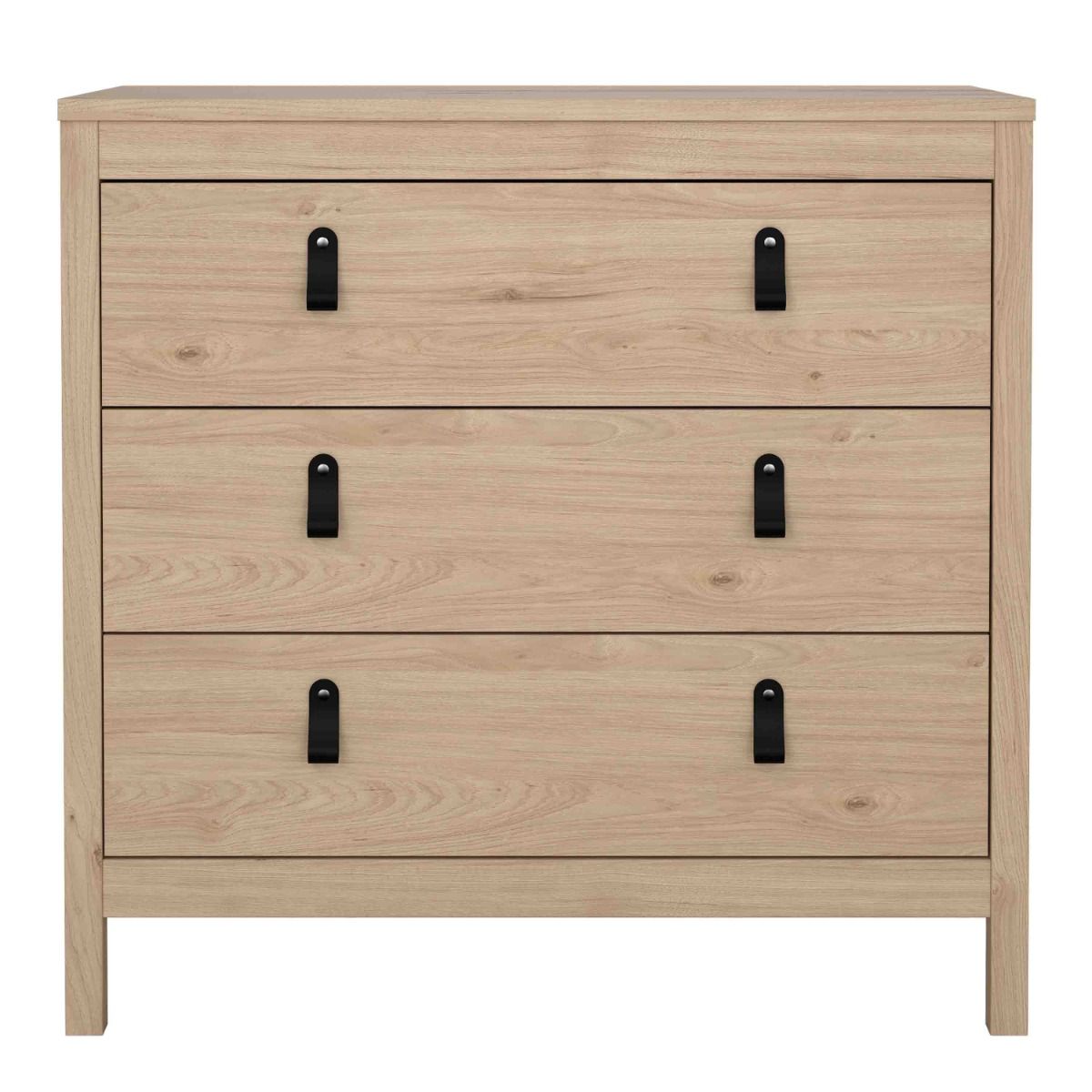 Barcelona Chest of Drawers in Oak - 3 Drawers