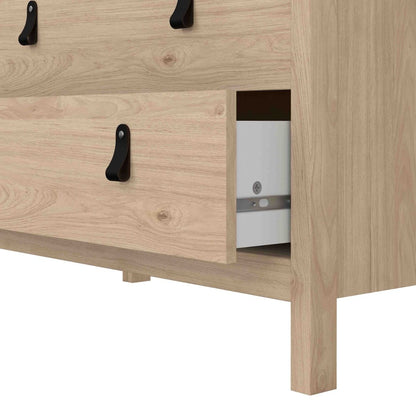 Barcelona Chest of Drawers in Oak - 3 Drawers