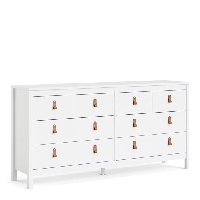 Barcelona White Chest of Drawers 4+4 Drawers