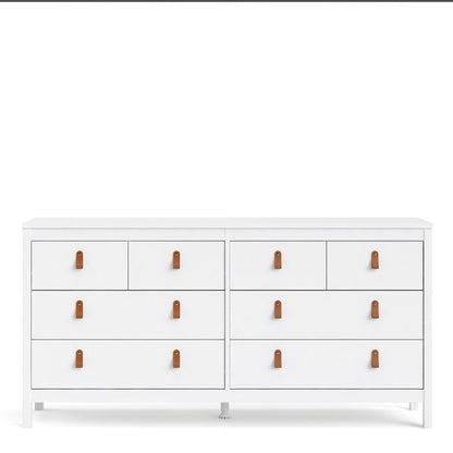 Barcelona White Chest of Drawers 4+4 Drawers