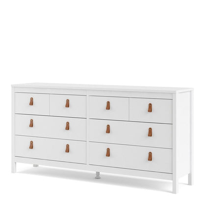 Barcelona White Chest of Drawers 4+4 Drawers