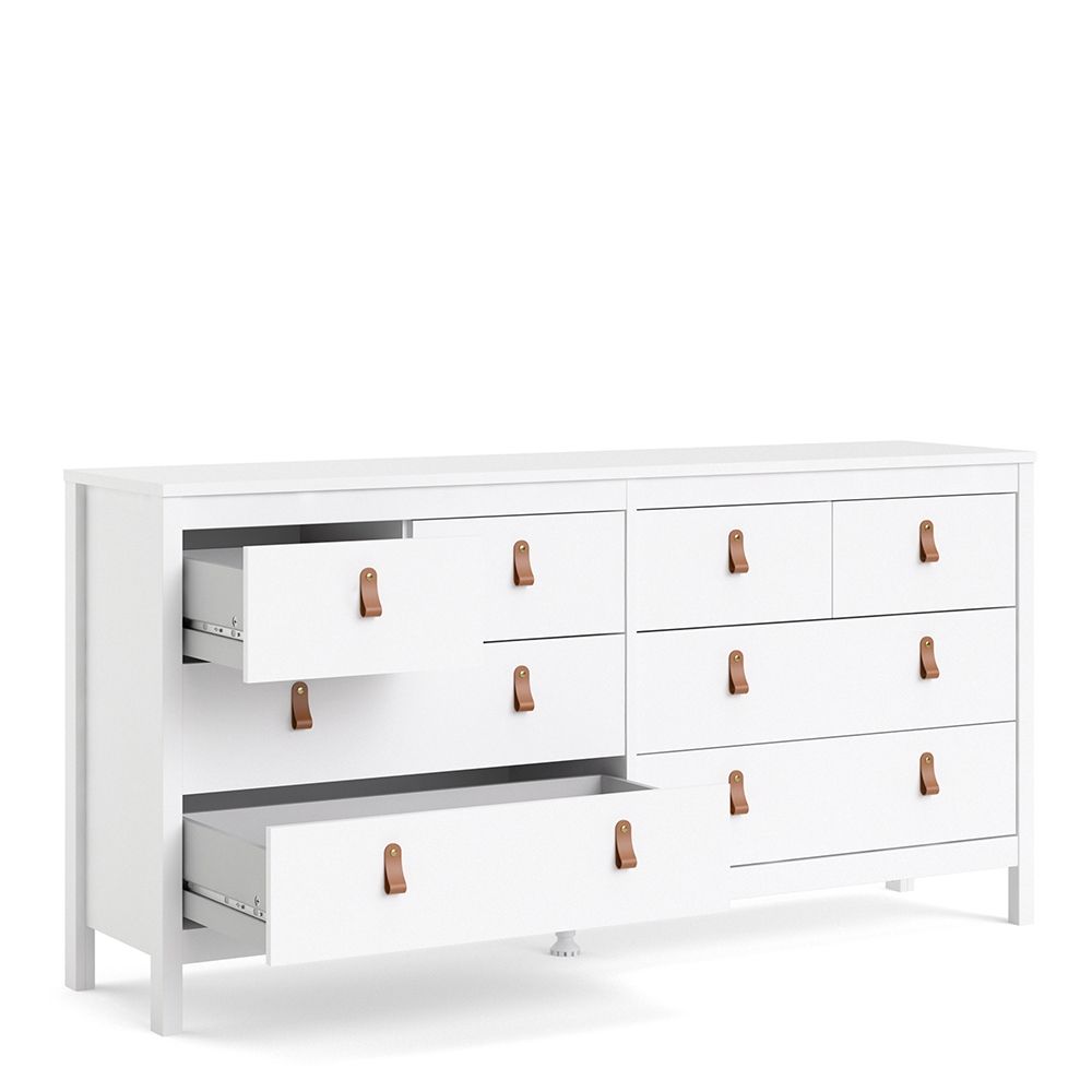 Barcelona White Chest of Drawers 4+4 Drawers