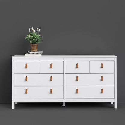 Barcelona White Chest of Drawers 4+4 Drawers