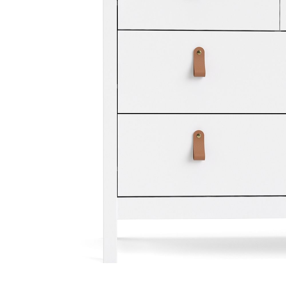 Barcelona White Chest of Drawers 4+4 Drawers