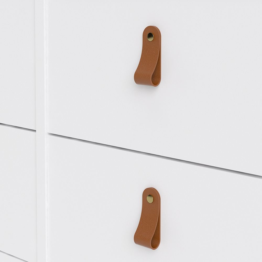 Barcelona White Chest of Drawers 4+4 Drawers