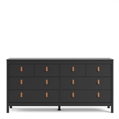 Barcelona Black Chest of Drawers 4+4 Drawers