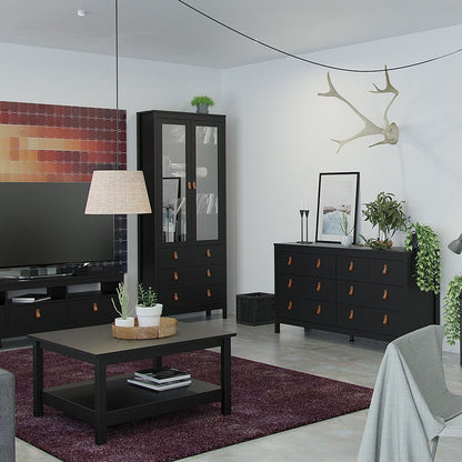 Barcelona Black Chest of Drawers 4+4 Drawers