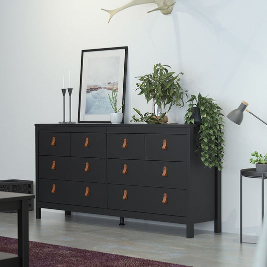 Barcelona Black Chest of Drawers 4+4 Drawers