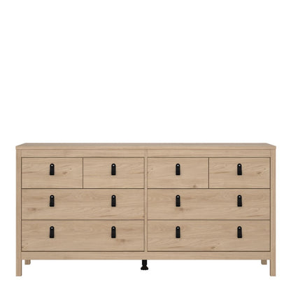 Barcelona Oak Chest of Drawers 4+4 Drawers