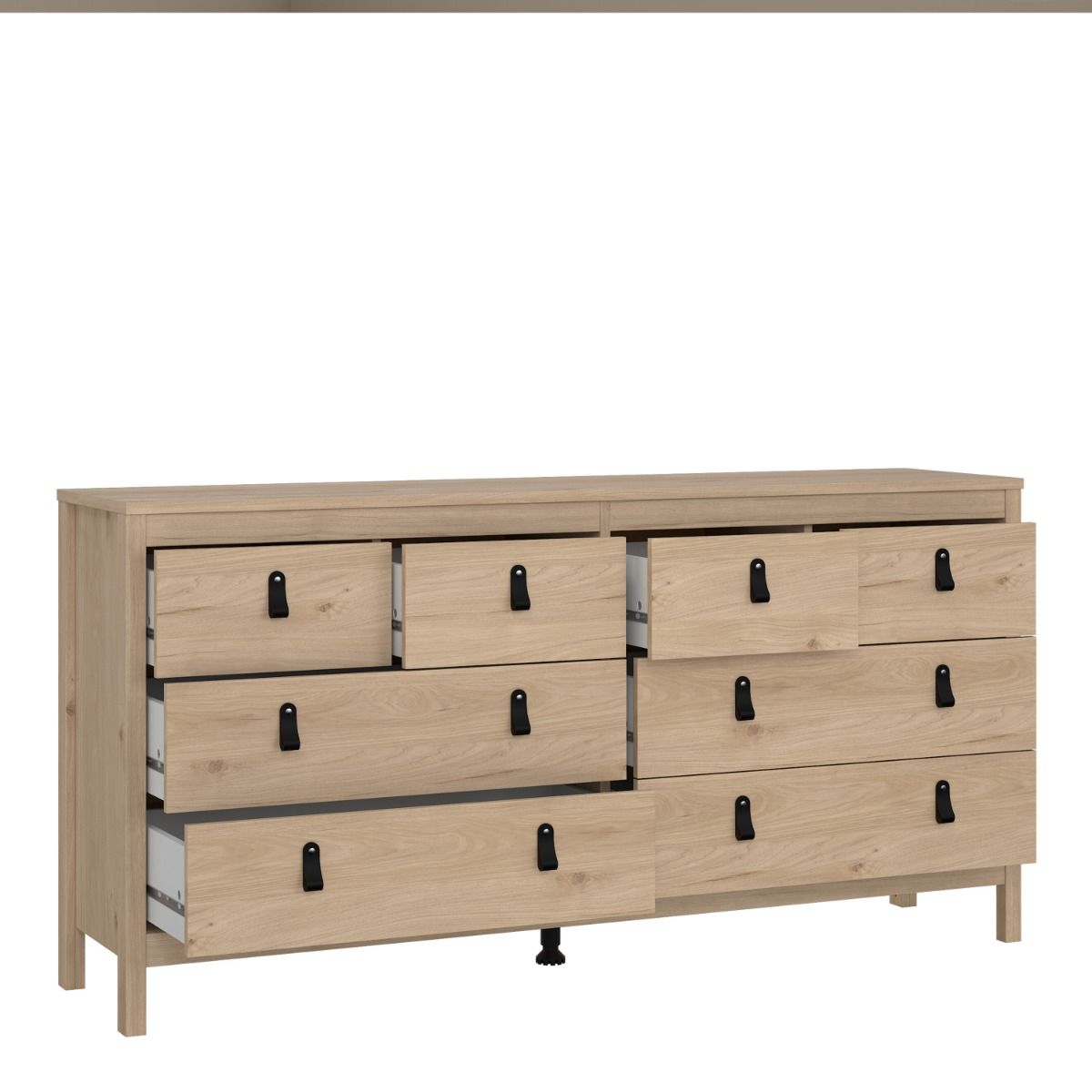 Barcelona Oak Chest of Drawers 4+4 Drawers