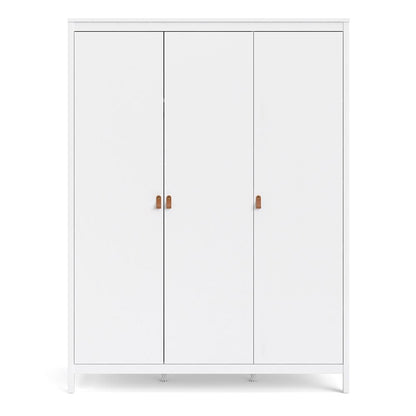 Barcelona White 3 Door Wardrobe