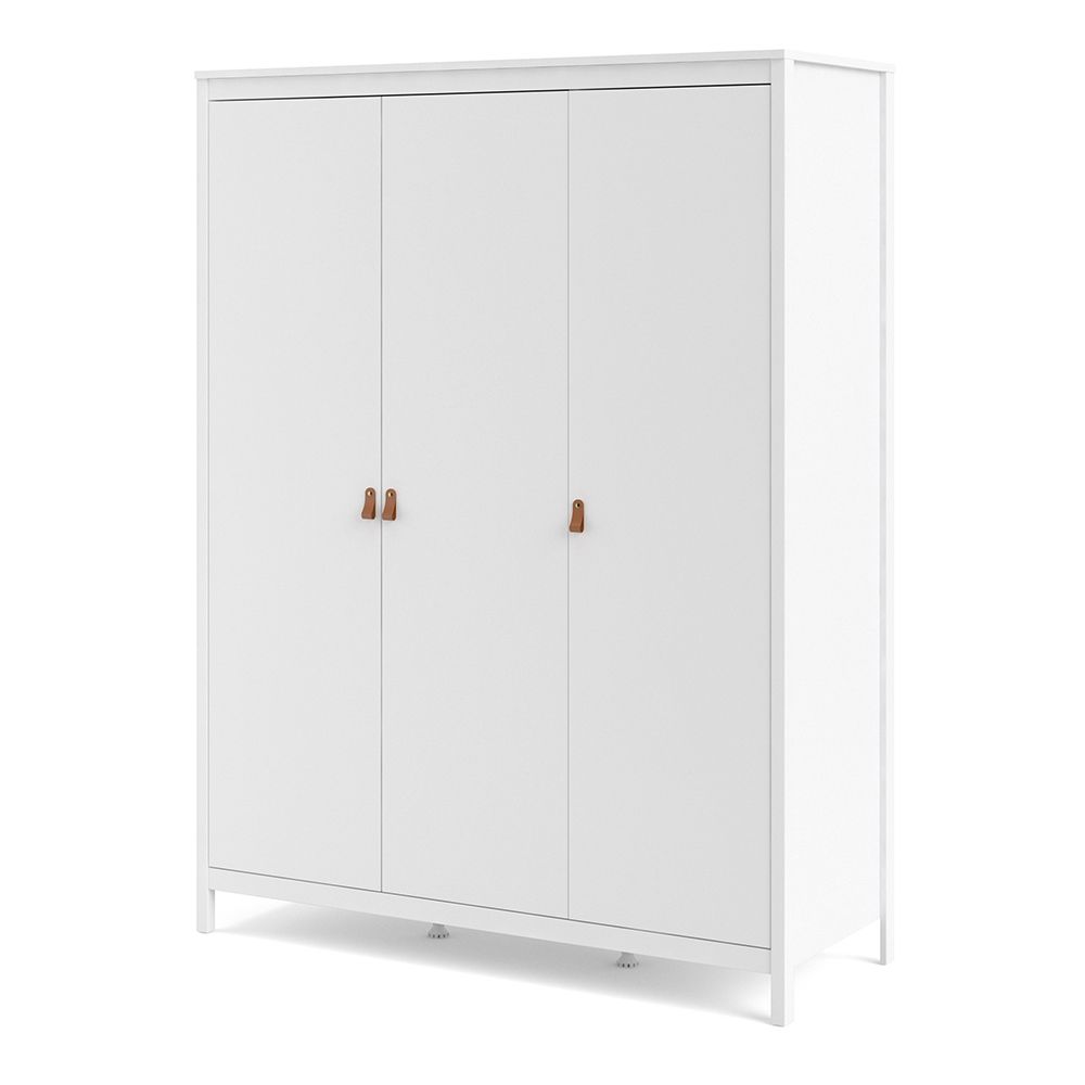 Barcelona White 3 Door Wardrobe