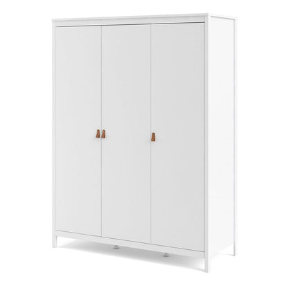 Barcelona White 3 Door Wardrobe