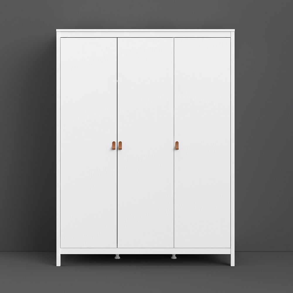 Barcelona White 3 Door Wardrobe