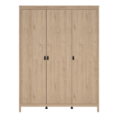 Barcelona Oak 3 Door Wardrobe