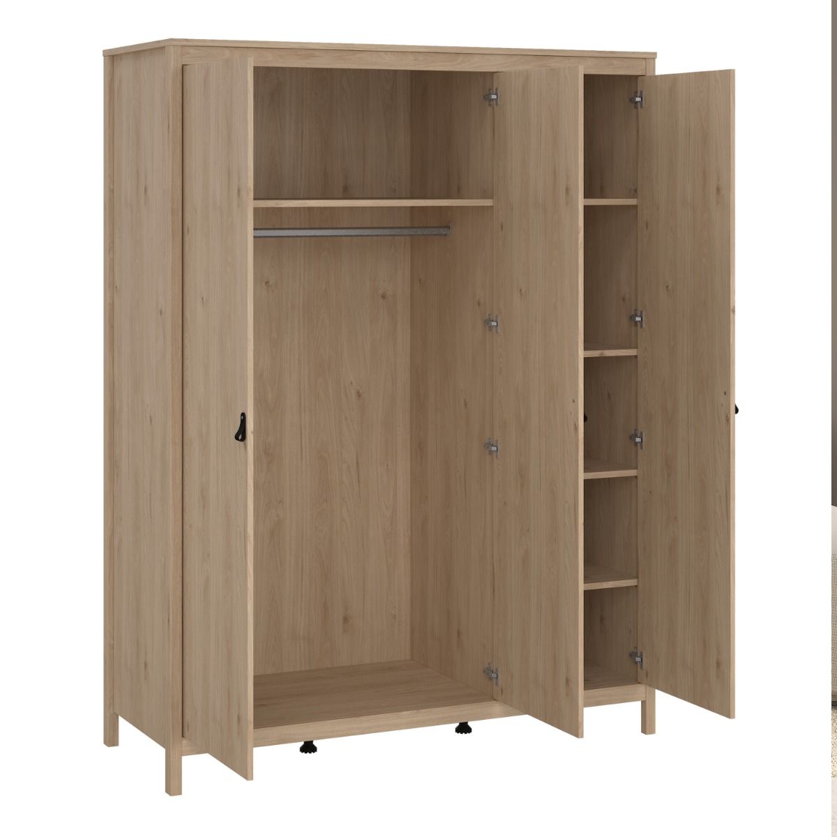 Barcelona Oak 3 Door Wardrobe
