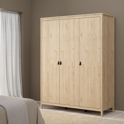 Barcelona Oak 3 Door Wardrobe