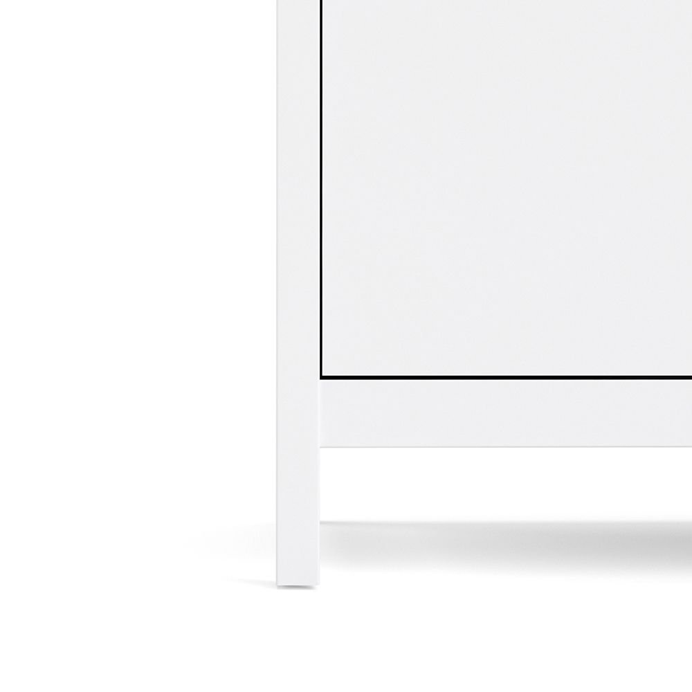 Barcelona White Wardrobe with 2 Doors