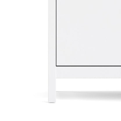 Barcelona White Wardrobe with 2 Doors