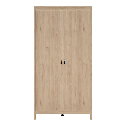 Barcelona Oak Wardrobe with 2 Doors