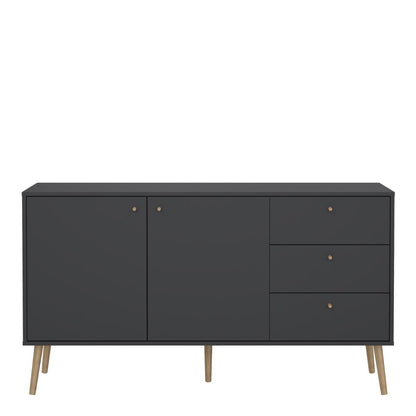 Cumbria Dark Grey Sideboard with 2 Doors + 3 Drawers