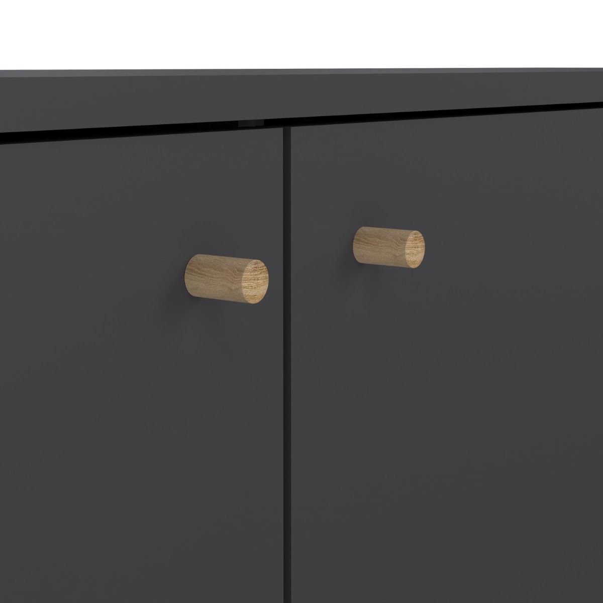 Cumbria Dark Grey Sideboard with 2 Doors + 3 Drawers