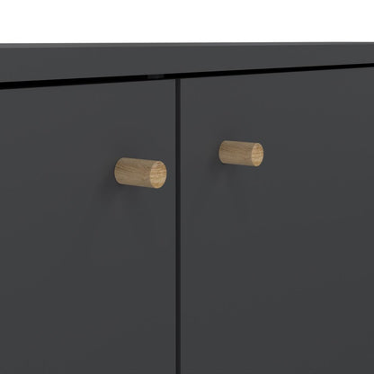 Cumbria Dark Grey Sideboard with 2 Doors + 3 Drawers