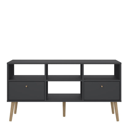 Cumbria Grey TV Unit with 2 Drawers