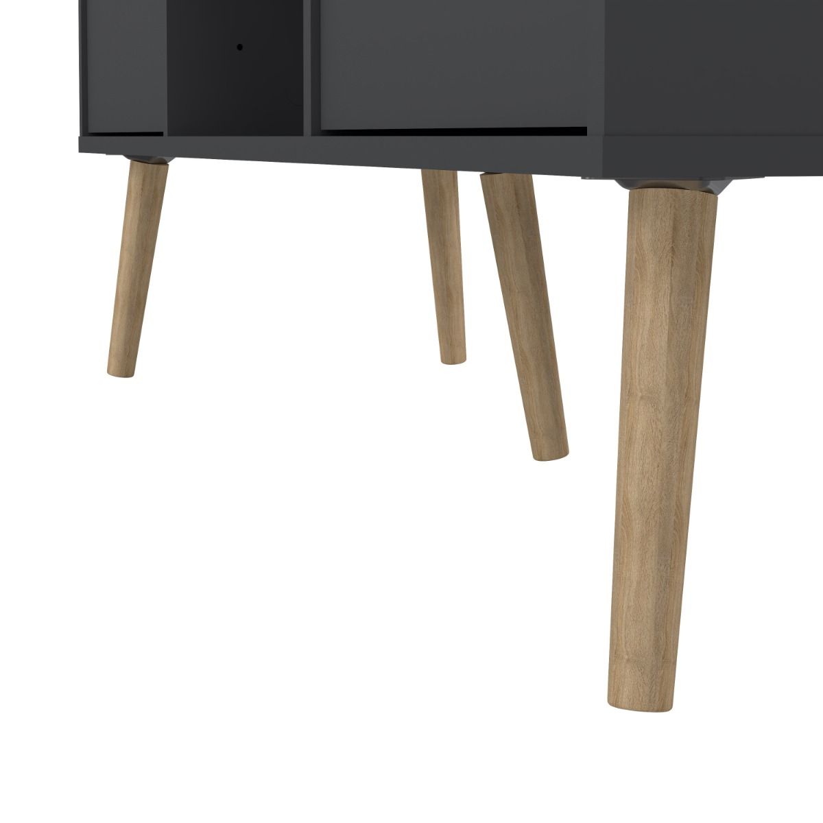Cumbria Grey TV Unit with 2 Drawers