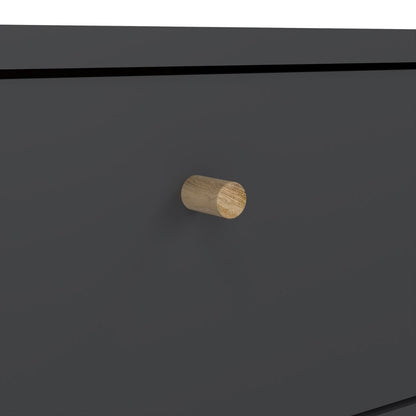 Cumbria Dark Grey Bedside Table 1 Door + 1 Drawer