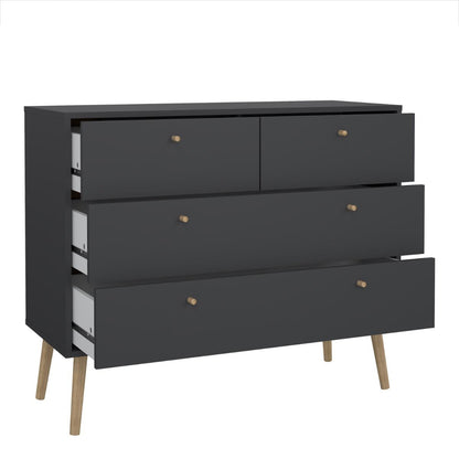 Cumbria Grey Chest of Drawers with 2 + 2 Drawers