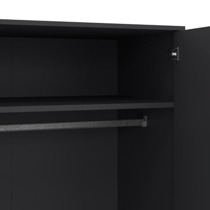 Cumbria Dark Grey Wardrobe with 2 Doors + 2 Drawers