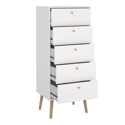 Cumbria Tall Chest of Drawers - 5 Drawers