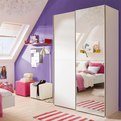 Babetta 2 Door Sliding Mirrored Wardrobe
