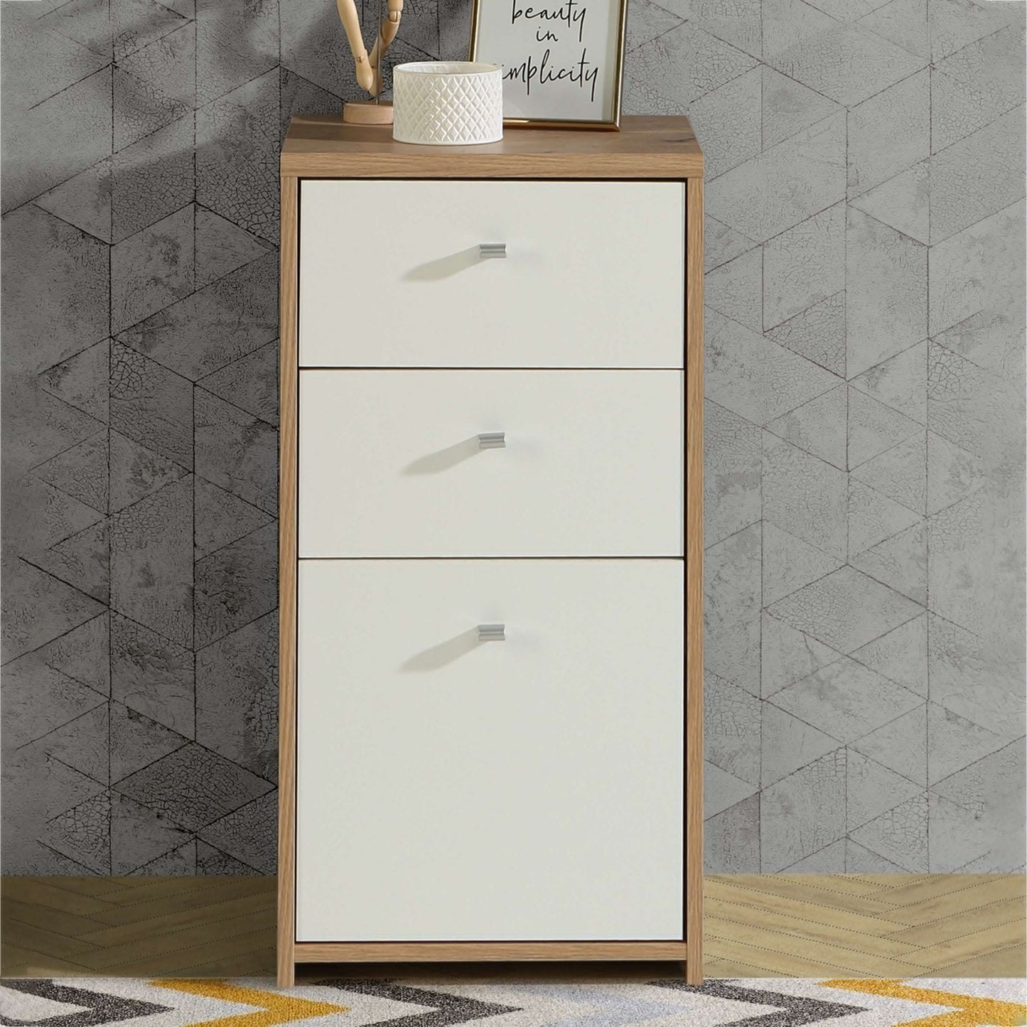 Best Chest Storage Cabinet with 2 Drawers & 1 Door