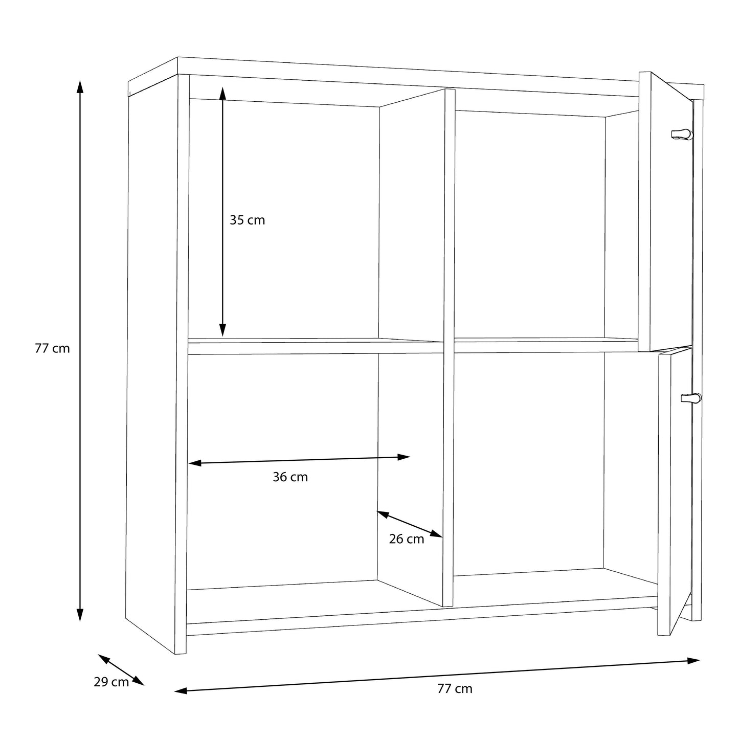Best Chest Storage Cabinet with 4 Doors