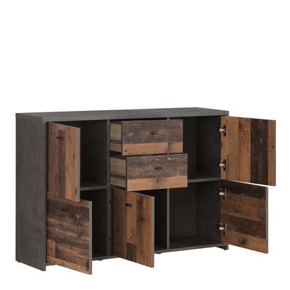 Best Chest Storage Cabinet with 2 Drawers and 5 Doors