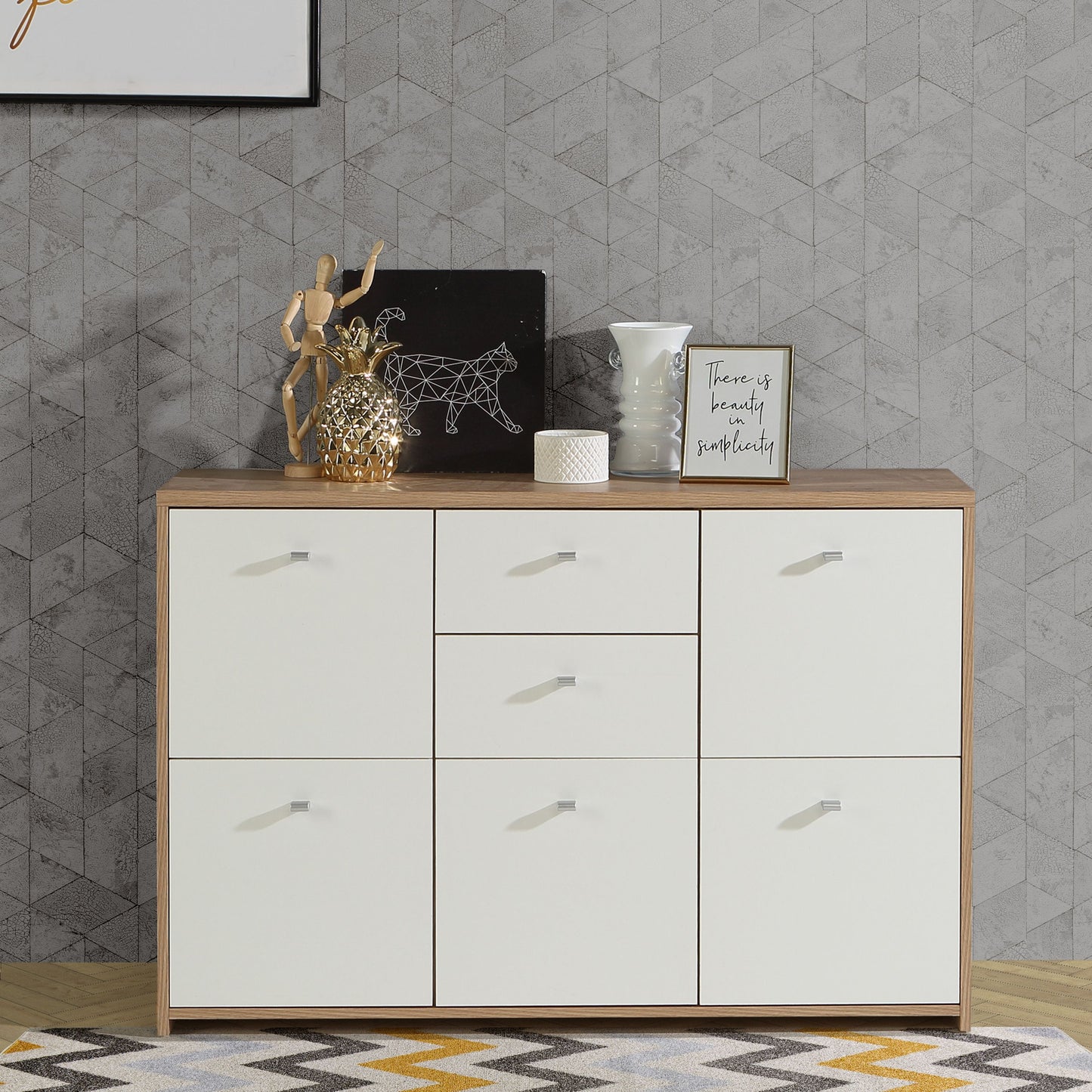 Best Chest Storage Cabinet with 2 Drawers and 5 Doors