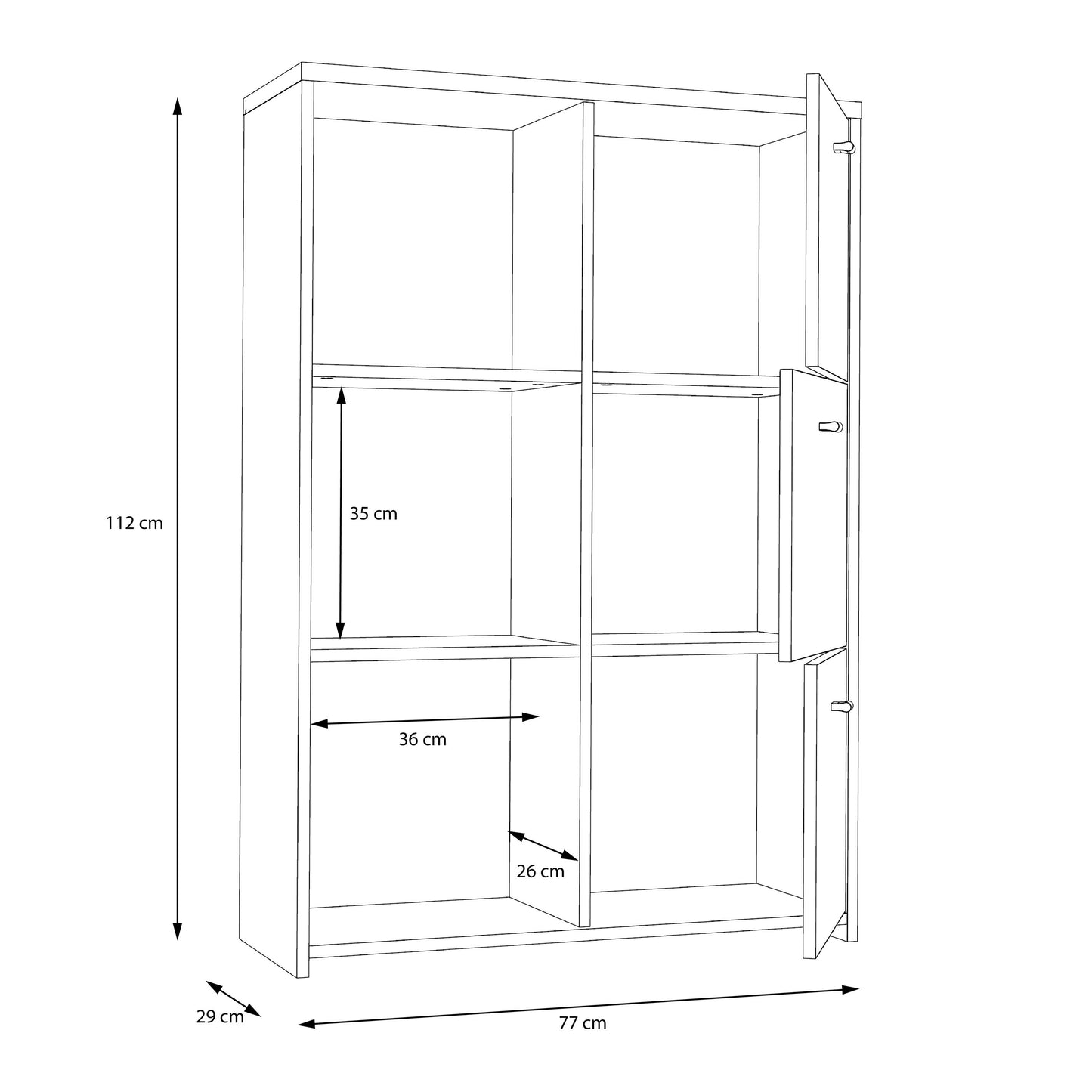 Best Chest Storage Cabinet with 6 Doors