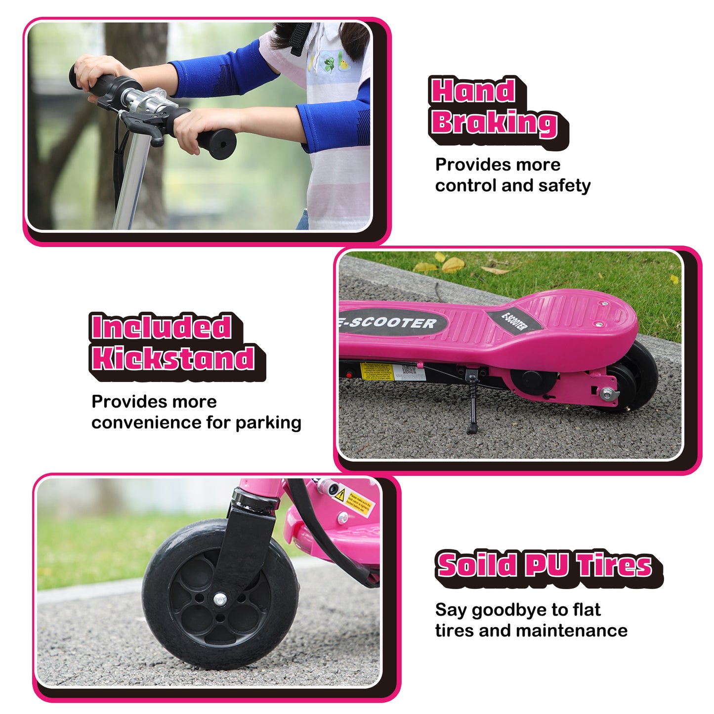Velocity Kids Electric Scooter - Adjustable Height, Folding E-Scooter for Ages 7-14