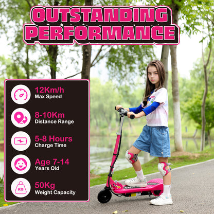Velocity Kids Electric Scooter - Adjustable Height, Folding E-Scooter for Ages 7-14