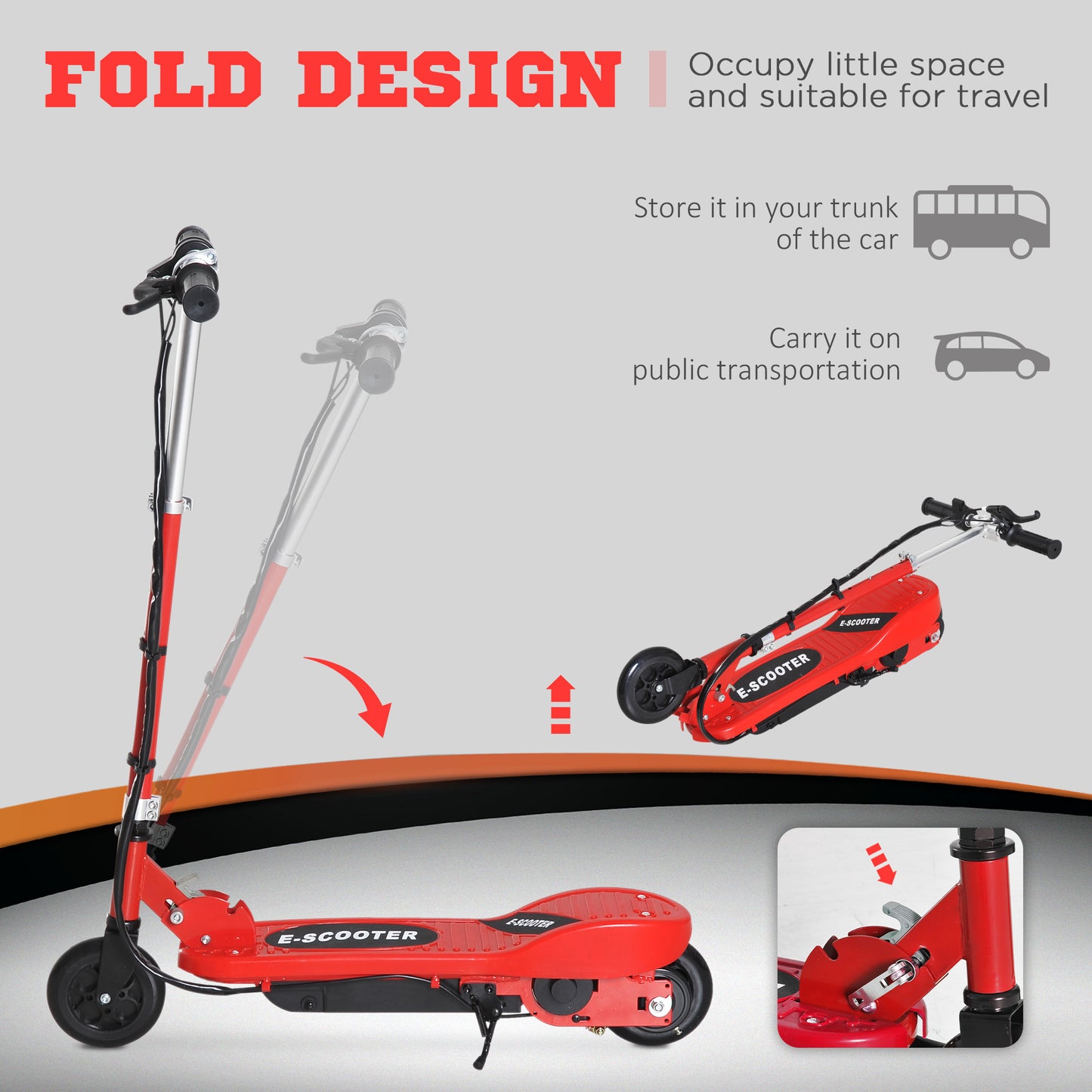 Velocity Kids Electric Scooter - Adjustable Height, Folding E-Scooter for Ages 7-14