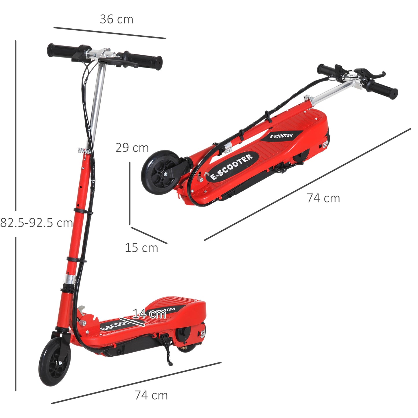 Velocity Kids Electric Scooter - Adjustable Height, Folding E-Scooter for Ages 7-14