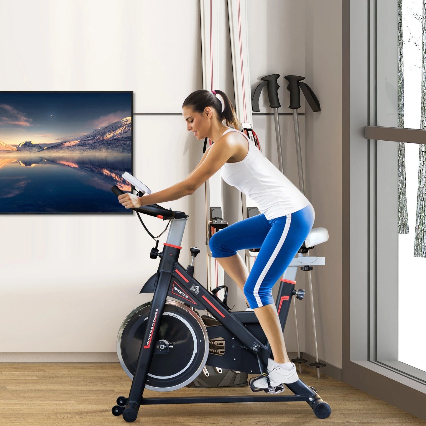 HM SmartFit Exercise Bike with LCD & Heart Monitor