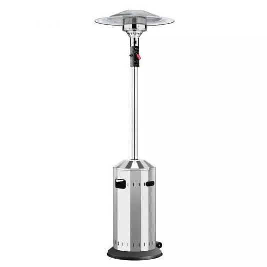 Elegance Stainless Steel Gas Patio Heater - Freestanding & Mobile